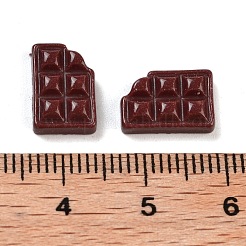 Cabochon decodificati in resina luminosa con decodificazione di cioccolato&nbsp;RESI-K036-28G-02