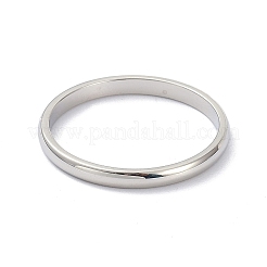 Не тускнеющий 2 мм полированный простой купольный перстень для девушек и женщин RJEW-C012-05C-P
