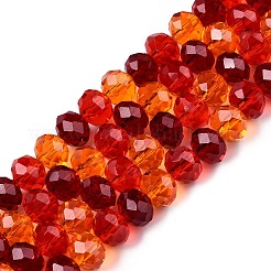 Прозрачные стеклянные бусины GLAA-T023-08D