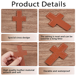 4шт 2 цвета кожаные закладки&nbsp;AJEW-CP0003-82A