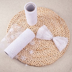 Сетчатые ленты со снежинками в стиле деко&nbsp;LS-OCOR-P010-G01