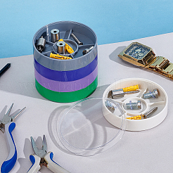 Одноуровневые пластиковые банки для часовых деталей&nbsp;CON-WH0115-17