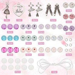 Kit fai da te per realizzare braccialetti a tema balletto&nbsp;DIY-SC0021-20
