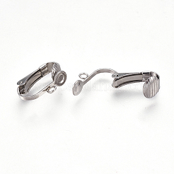 Boucles d'oreilles à clip en acier inoxydable 304 résistant au ternissement&nbsp;LS-STAS-E453-01P