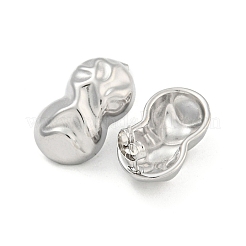 Серьги-гвоздики из нержавеющей стали 304 цвета арахиса&nbsp;EJEW-L290-032P