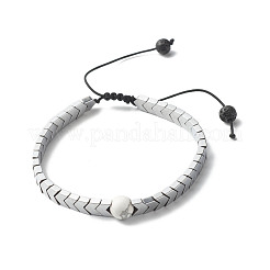 Set di bracciali elasticizzati in howlite naturale per ragazze donne&nbsp;BJEW-JB06805-03