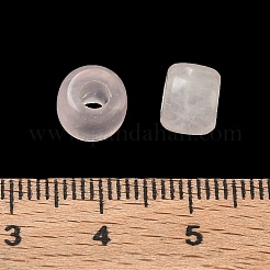 天然石ローズクォーツビーズ  コラム  8x6mm  穴：3mm&nbsp;G-G003-A06-12