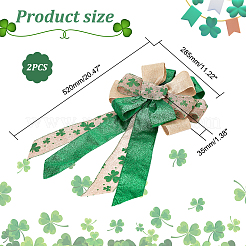 Большие банты из упаковочной ленты из полиэстера FIND-WH0126-09B