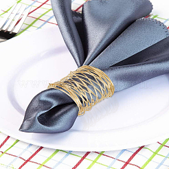 4 шт. полые кольца для салфеток из сплава&nbsp;AJEW-LP0002-66G