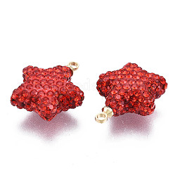 Полимерная глина стразами подвески RB-N052-003A-RS