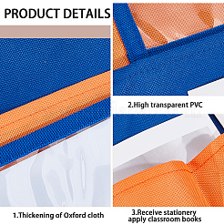 Полиэстеровый органайзер для спинки стула в классе&nbsp;AJEW-WH20017-46B