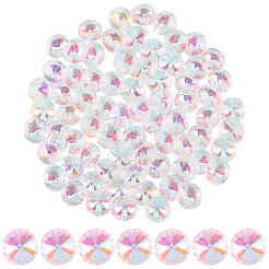80 pieza de dijes de conector de vidrio facetado transparente&nbsp;GLAA-SP0001-88A-01