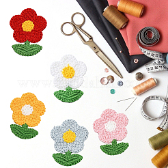 50 шт. 5-х цветные аксессуары для украшения из полиэстера&nbsp;DIY-CY0001-74B