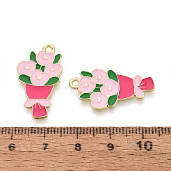 Подвески из сплава с эмалью ко дню святого валентина&nbsp;ENAM-T023-14B