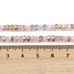 Стеклянные бусины с гальваническим покрытием &nbsp;X-EGLA-B011-04A-02