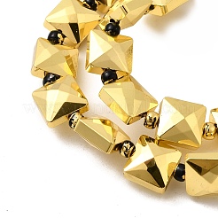 Стеклянные бусины с гальваническим покрытием &nbsp;EGLA-F166-07G