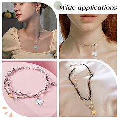 24 шт. подвески из нержавеющей стали 304 двух цветов STAS-DC0010-66