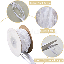 Лента из полиэфирных и пластиковых бусин&nbsp;OCOR-WH20012-61B