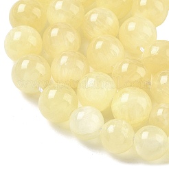 Stränge aus natürlichen goldenen Seidenjadeperlen mit abgestufter Perlenanzahl&nbsp;G-F830-A02-01