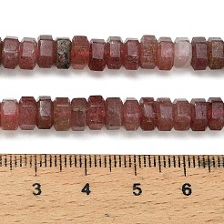 Природного кварца клубники нитей бисера&nbsp;G-G317-A09-3x6mm