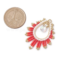 Подвески-слезинки из стекла ручной работы&nbsp;PALLOY-MZ00390-01