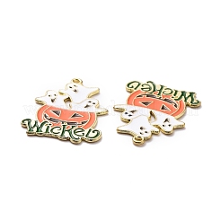 Подвеска из эмали из сплава на хэллоуин ENAM-B047-07LG