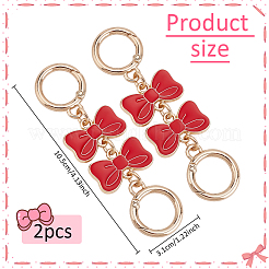 2 шт. удлинители для ремня кошелька из сплава с эмалью и бантом FIND-AN0001-19