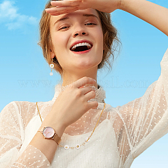 10 комплект подвесок-коннекторов из натурального культивированного пресноводного жемчуга класса АА с пластинками из сплава&nbsp;FIND-DC0003-65