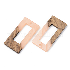 Pendentifs en résine opaque et bois de noyer&nbsp;RESI-S389-057A-C02