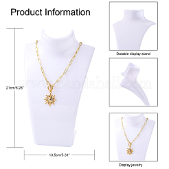 Колье из органического стекла и серьги NDIS-E006-2A