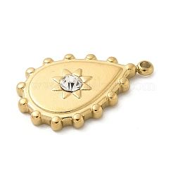 Подвески из нержавеющей стали 304 со стразами&nbsp;STAS-I322-27G-04