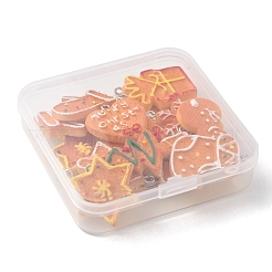 18шт 9 стиля рождественская тема непрозрачные подвески из смолы RESI-FS0001-40