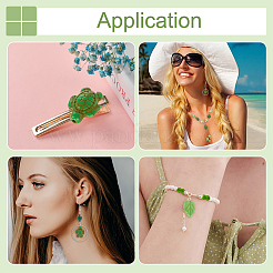 120шт 4 стиля окрашенные синтетические бирюзовые бусины&nbsp;G-NB0005-46