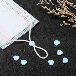 Сердце ПВХ пластиковый шнур замок для крышки рта&nbsp;KY-D013-04H