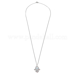 Ожерелье с кулоном из кубического циркония&nbsp;NJEW-M211-04B-P