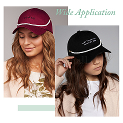 8 шт. железо и нержавеющая сталь 304 и стеклянные жемчужины и латунная цепь цепи для бейсболки&nbsp;HJEW-DC00071