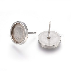 Серьги-гвоздики из нержавеющей стали 304 STAS-L219-02B