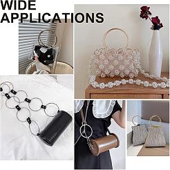 Anses de sac en fer à anneau rond/circulaire&nbsp;LS-FIND-WH0003-97A