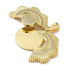 Латунные микро проложить кубического циркония подвески&nbsp;KK-L257-08G-02