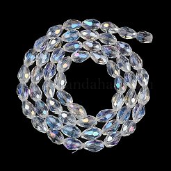 Trasparenti perle di vetro placca fili&nbsp;EGLA-N013-T6mm-B-M