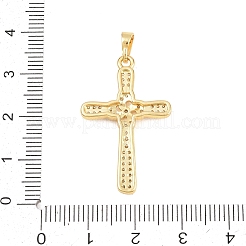 Messing micro pave klare zirkonia anhänger&nbsp;KK-D258-11G-07