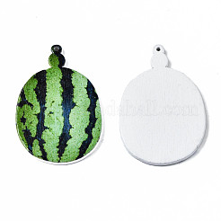 Pendentifs en bois peints à la bombe&nbsp;WOOD-N007-122