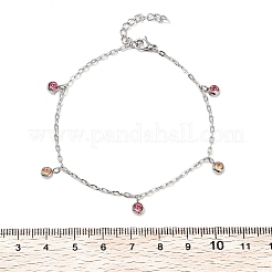 Браслеты из нержавеющей стали 304 со стразами&nbsp;BJEW-Q038-10P