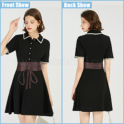 2 шт. 2-х цветные обхватывающие пояса из искусственной кожи&nbsp;AJEW-CP0008-08A