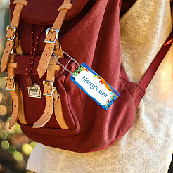 Прямоугольные украшения на тему морской жизни из ПВХ&nbsp;HJEW-WR0001-13