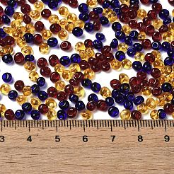 Perles de rocaille en verre de couleurs transparentes&nbsp;X1-SEED-P006-02A-10