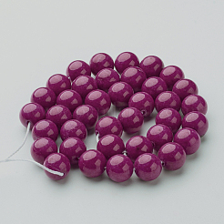 Chapelets de perles rondes en jade de Mashan naturelle&nbsp;X-G-D263-8mm-XS12
