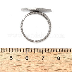 Кольцо-манжета с изображением солнца и луны из нержавеющей стали 304&nbsp;X-RJEW-B027-20P