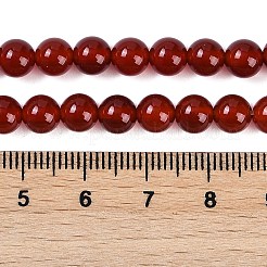 Природного сердолика нитей бисера G-G338-6mm-01