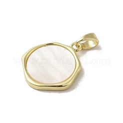 Muschelanhänger aus Messing mit Pavé-Fassung&nbsp;KK-I708-14B-G